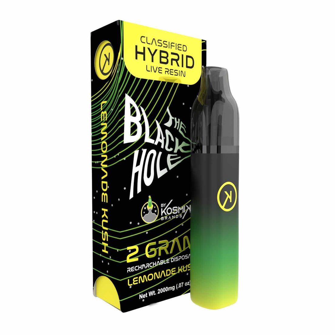Live Resin Black Hole Yellow Disposable Vape Pen (Lemonade Kush)