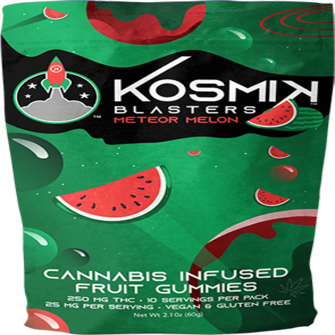 Kosmik - 250mg Gummies - Meteor Melon