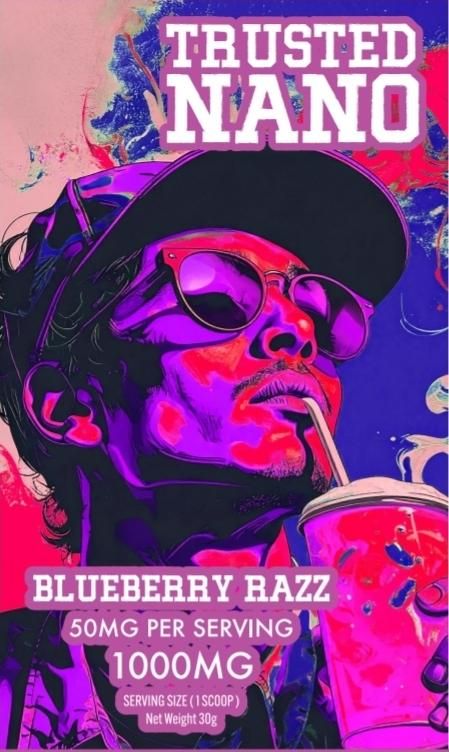 NATURES KEY BLUEBERRY RAZZ NANO POWDER 1000MG