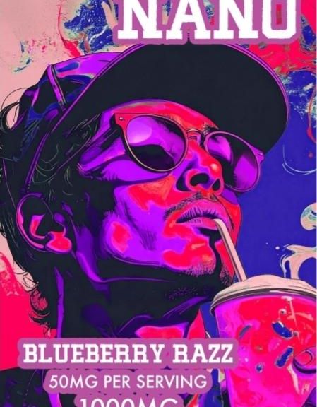 NATURES KEY BLUEBERRY RAZZ NANO POWDER 1000MG