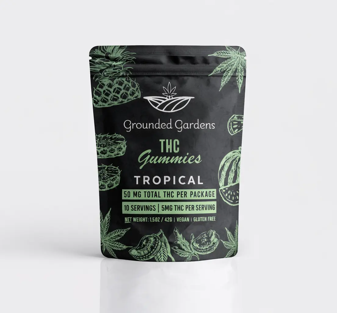 Gummies I Tropical I 50mg I Grounded Gardens I 10pc