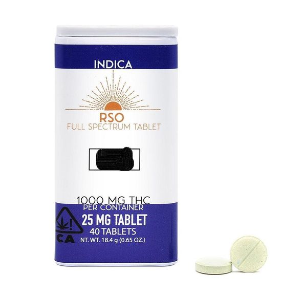 25mg Tablets - Indica - Legend OG - 1000mg Package Emerald Bay Extracts