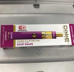 Sour Grape Dime Disposable 2g