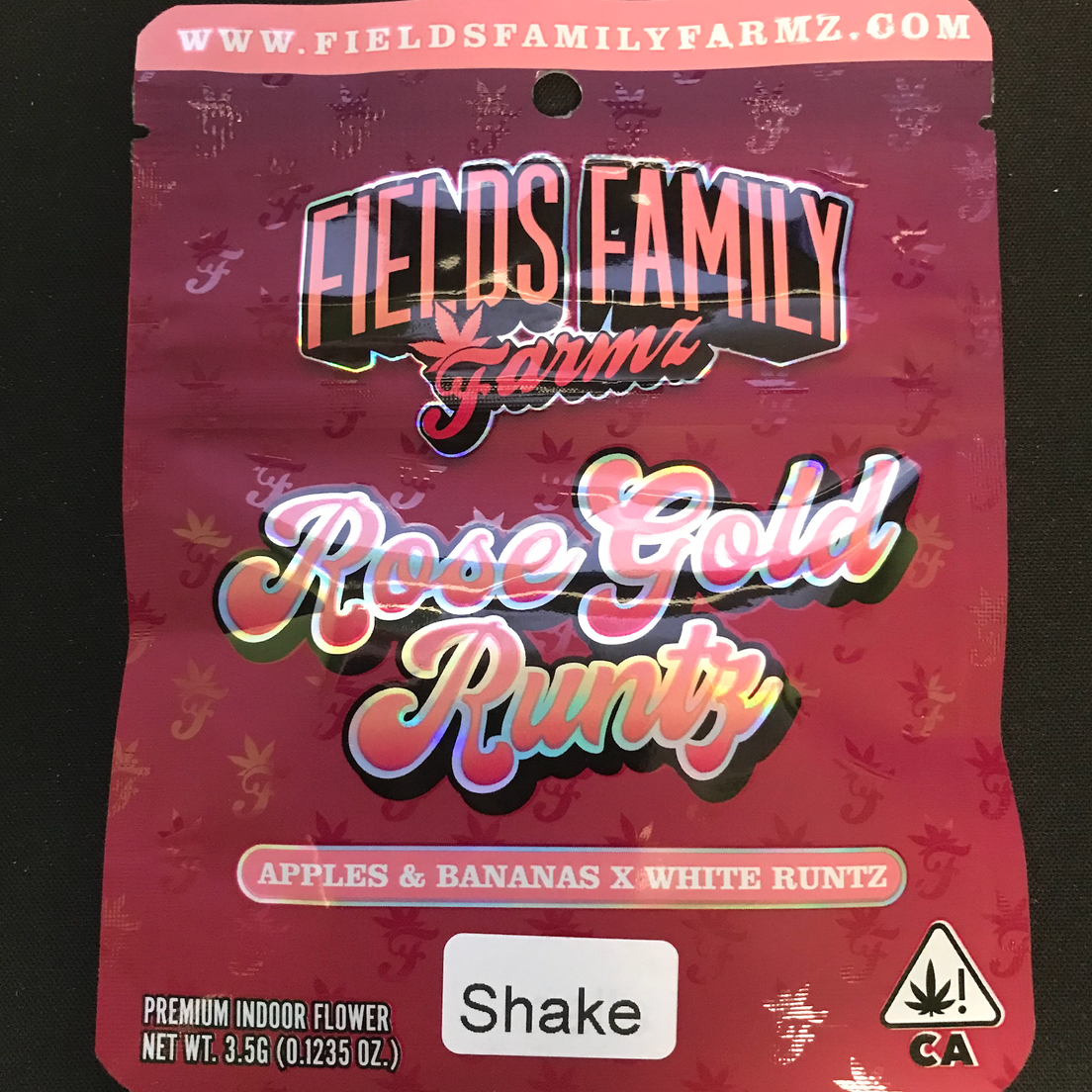 Fields Family Farmz Rose Gold Runtz 3.5g Shake 31%