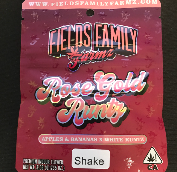 Fields Family Farmz Rose Gold Runtz 3.5g Shake 31%