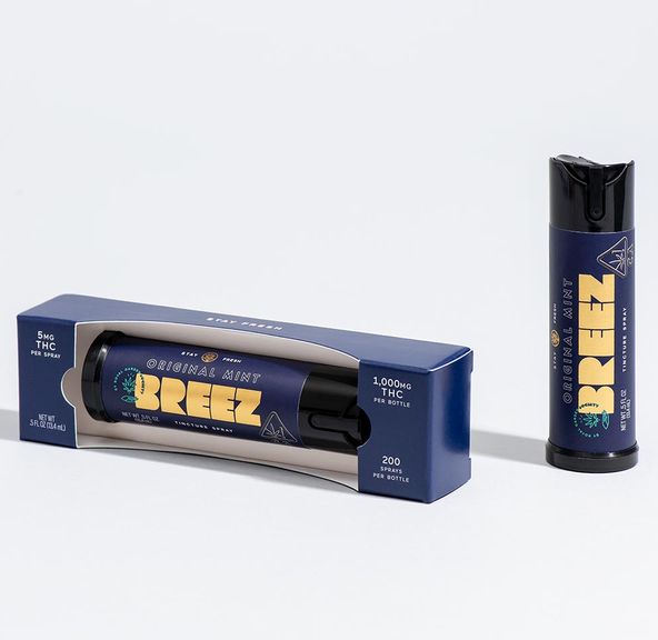 Breez Original Mint Sprays 1000mg