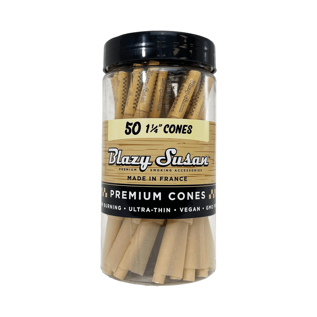 BLAZY SUSAN UNBLEACHED CONES 1 1/4- 50CT