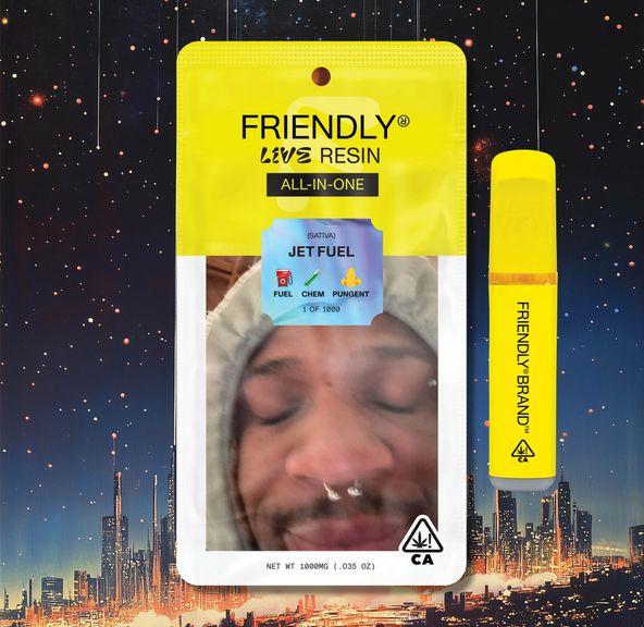 Friendly Brand- Jet Fuel Live Resin AIO 1g (S)