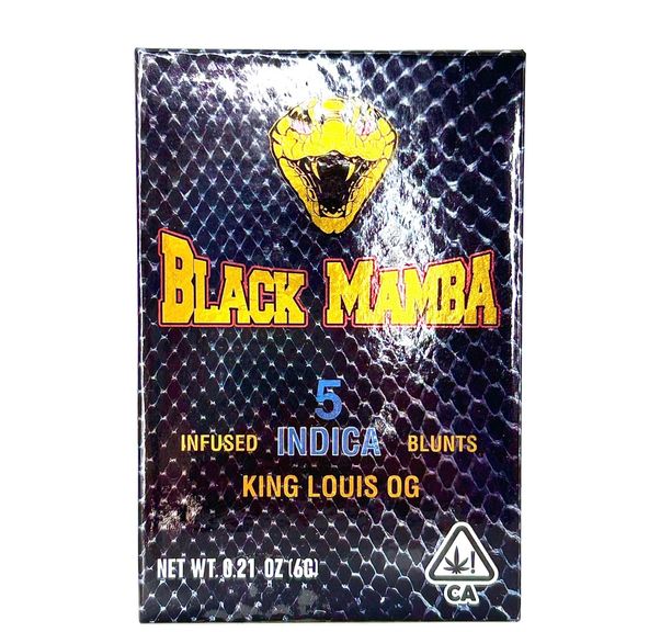 BLACK MAMBA - King Louis OG - 5pk x 1.2g = 6g, INFUSED BLUNTS!