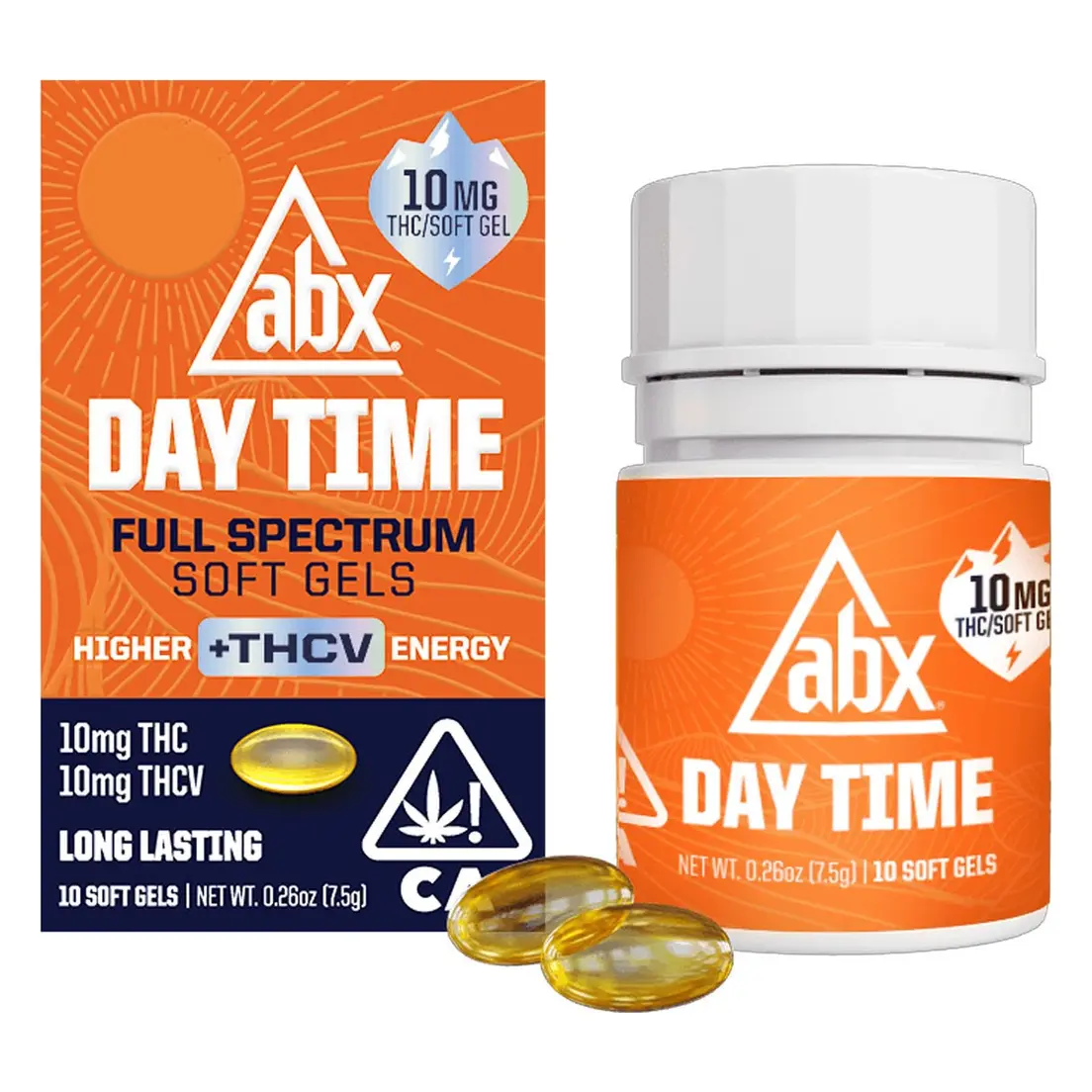 ABX - 10mg Day Time + THCV Soft Gels - 10ct