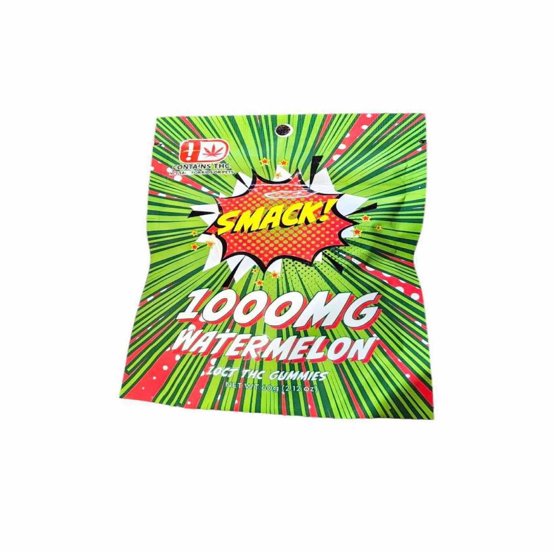 710 Trading Smack 1000mg THC Sour Watermelon Gummy 10ct