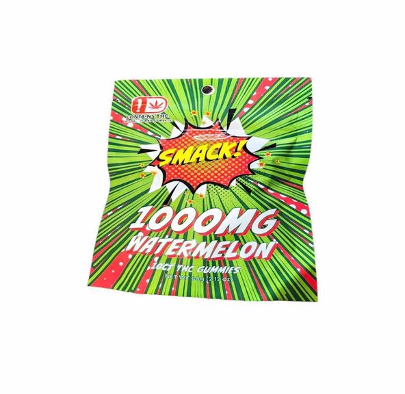 710 Trading Smack 1000mg THC Sour Watermelon Gummy 10ct