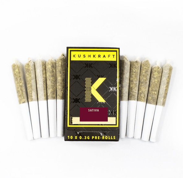 Sour Tangie Premium Sativa 10x.3g Spliffy's Pre-Rolls by KushKraft