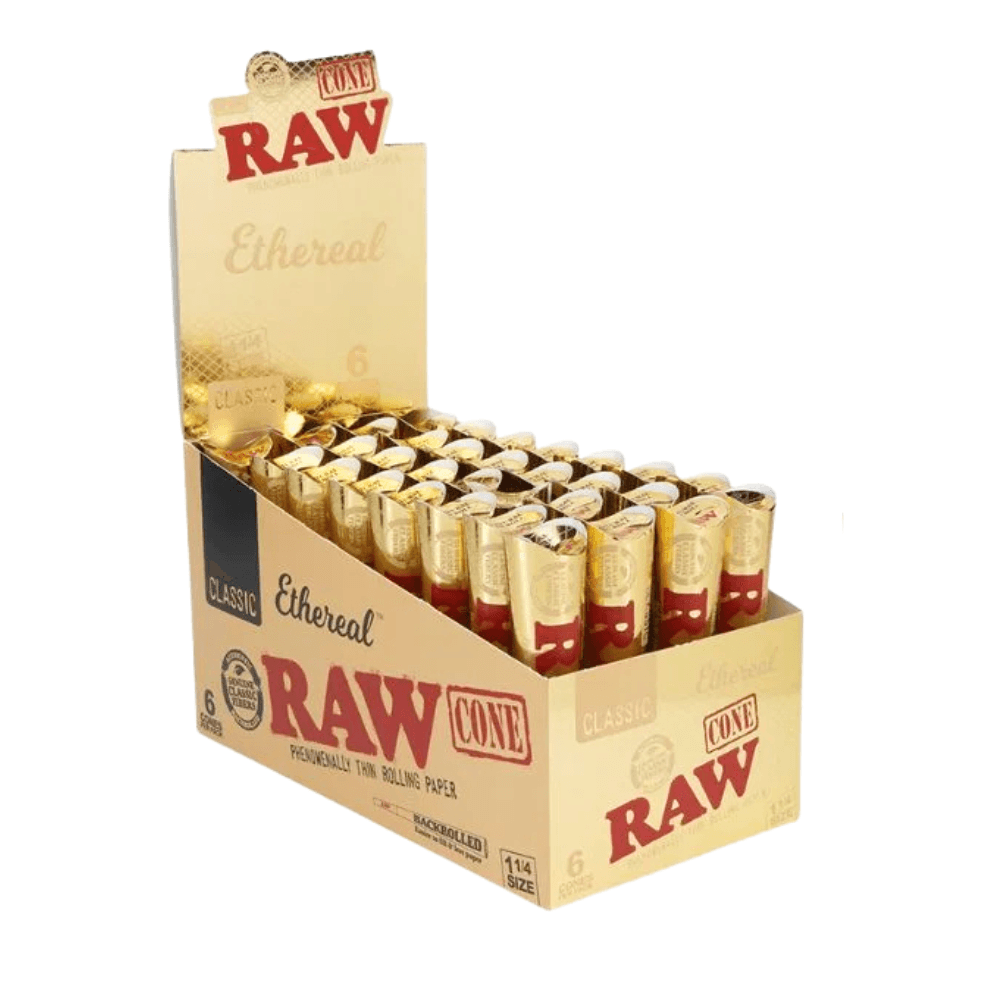 Raw Ethereal 1 1/4 6pk Pre Rolled Cones - 32ct