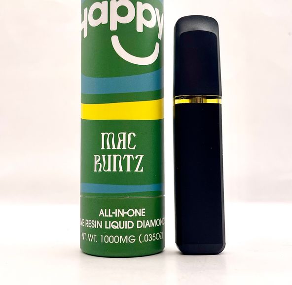 1g Mac Runtz (Hybrid) Live Resin Liquid Diamonds All-In-One Vape - Happy