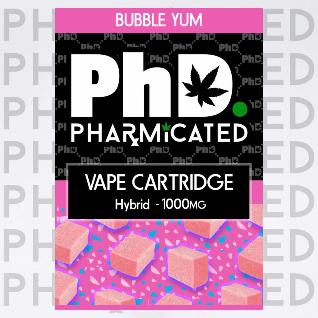 PHARMICATED BUBBLE YUM CART 1G