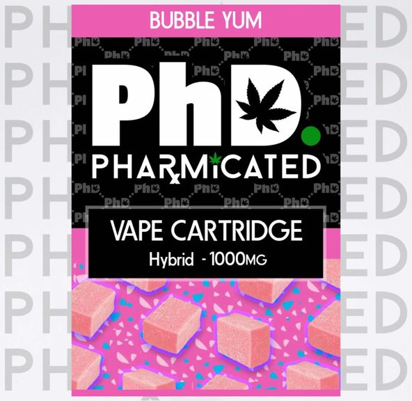 PHARMICATED BUBBLE YUM CART 1G