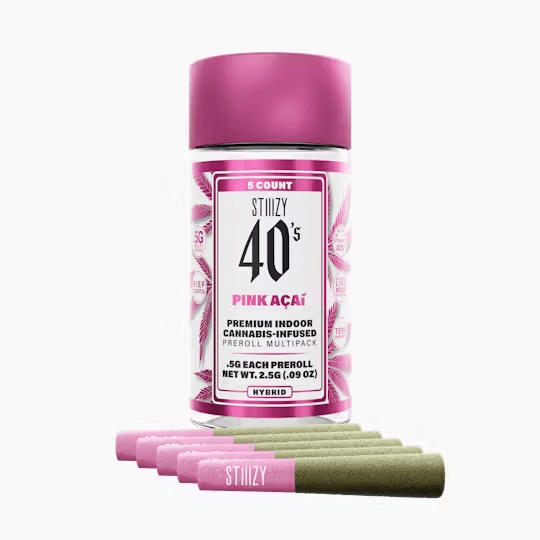 STIIIZY - Pink Acai - 5pk/2.5g Preroll Pack