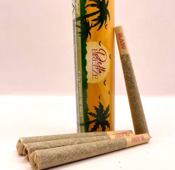 4g Dosilato Dreams (Hybrid) Diamond/THCA Infused Prerolls - Delta Breeze