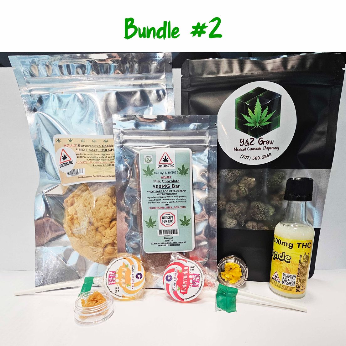 Bundle #2- Flowers * Chocolates * Gummies * Carts * Drink * Candy * Dabs * See Details for contents.