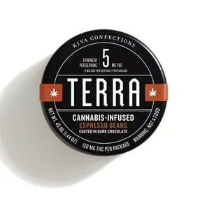 KIVA - Terra Bites Dark Chocolate Espresso Beans - 100mg