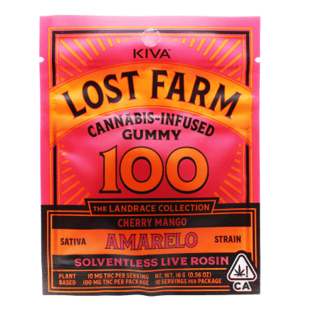Lost Farm One Piece Gummy Cherry Mango Amarelo 100mg