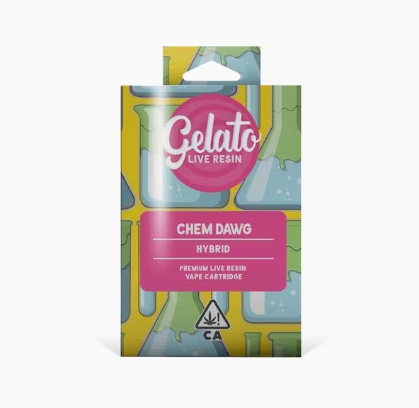 Gelato Live Resin Cartridge Chem Dawg 1g