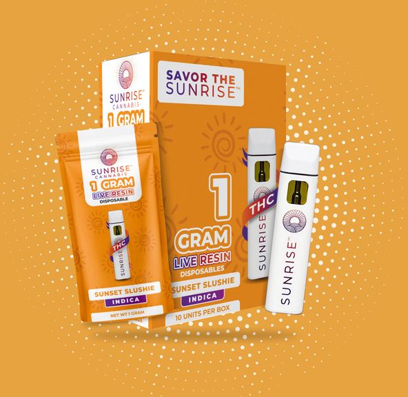 Sunrise 1g Live Resin Disposable - Sunset Slushie