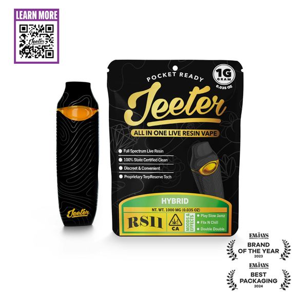 Jeeter Concentrates - AIO Live Resin 1G Vape Cartridge RS11