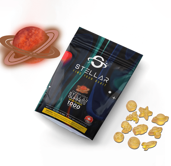 1000mg Cherry Cola Galaxy Gummies by Stellar Treats
