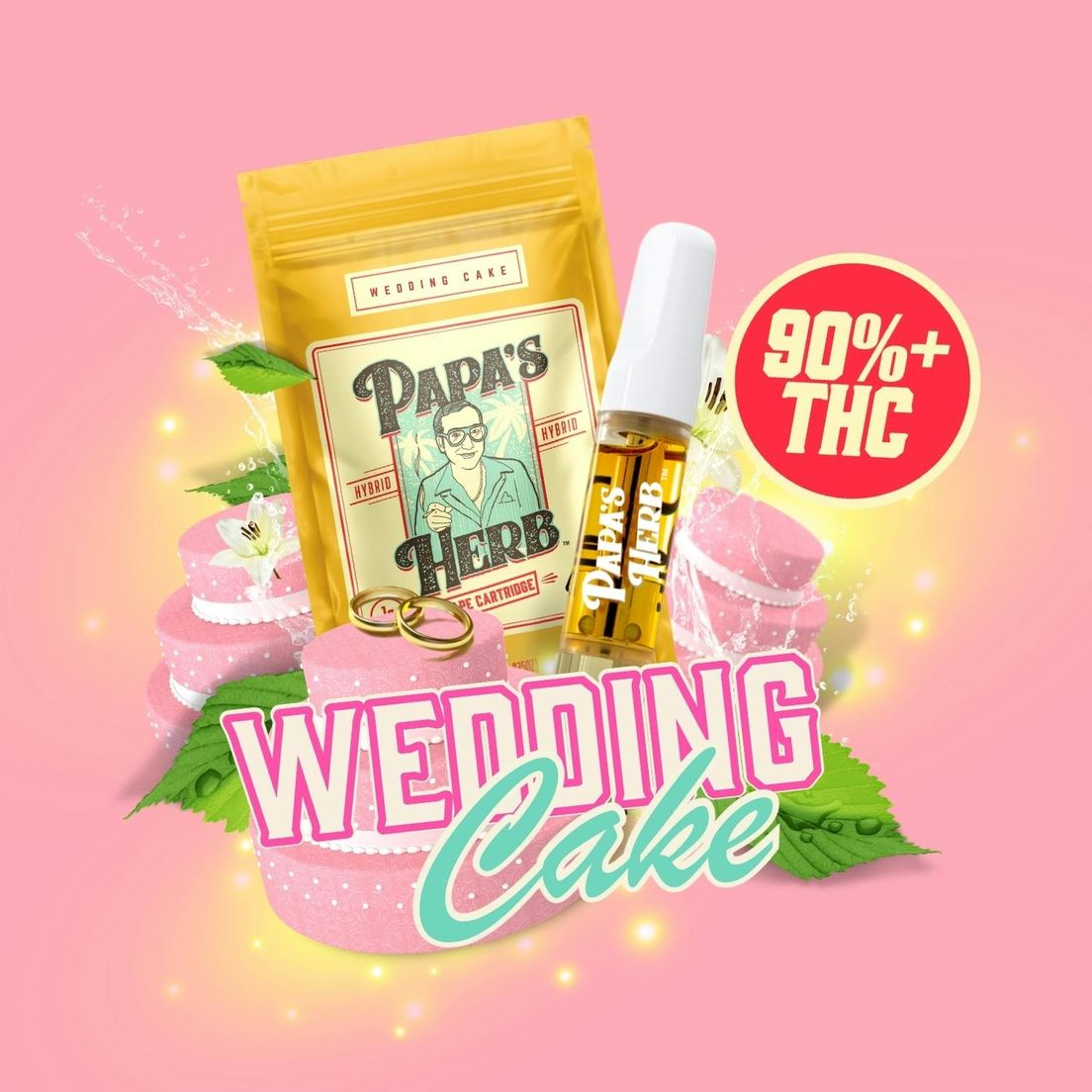 Papa's Herb - Vape Cart - 1g - Wedding Cake