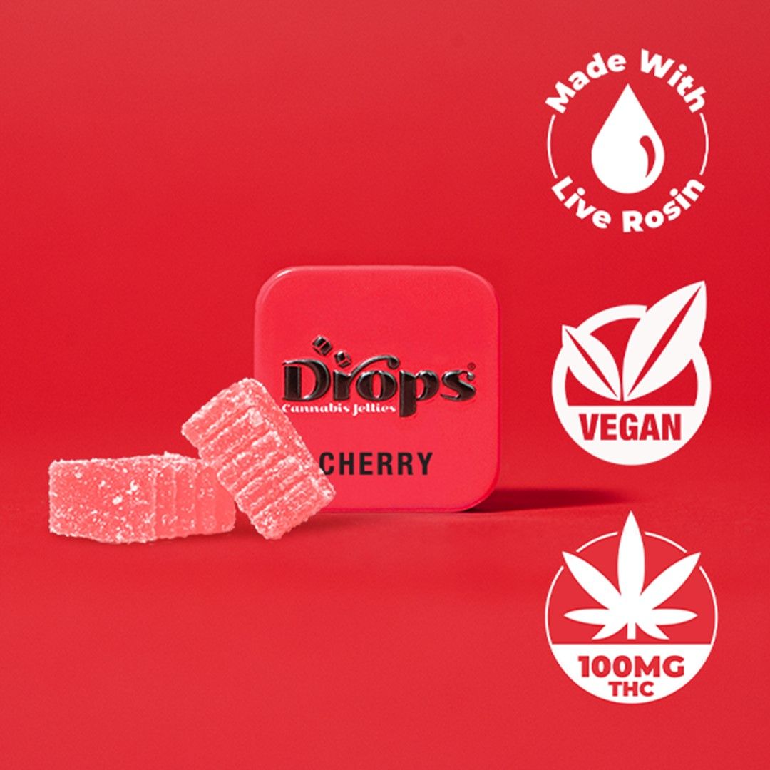 Drops Singles Cherry Gummies 100mg
