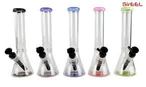 Bong - SirEEL - 10" Colorful Geometric Base Beaker Water Pipe