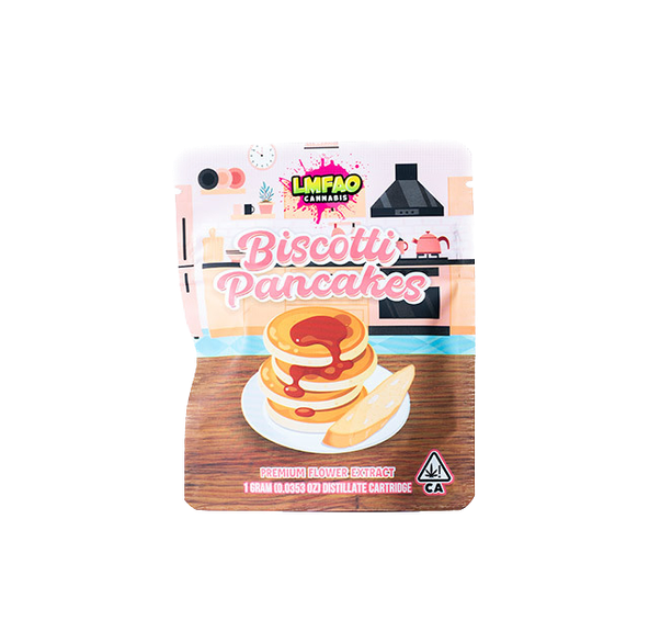 LMFAO Biscotti Pancakes 1g Distillate Cartridge 90%
