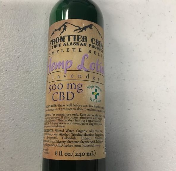 CBD - Topical - Lavender Hemp Lotion by Frontier CBDs - 500mg - 8oz