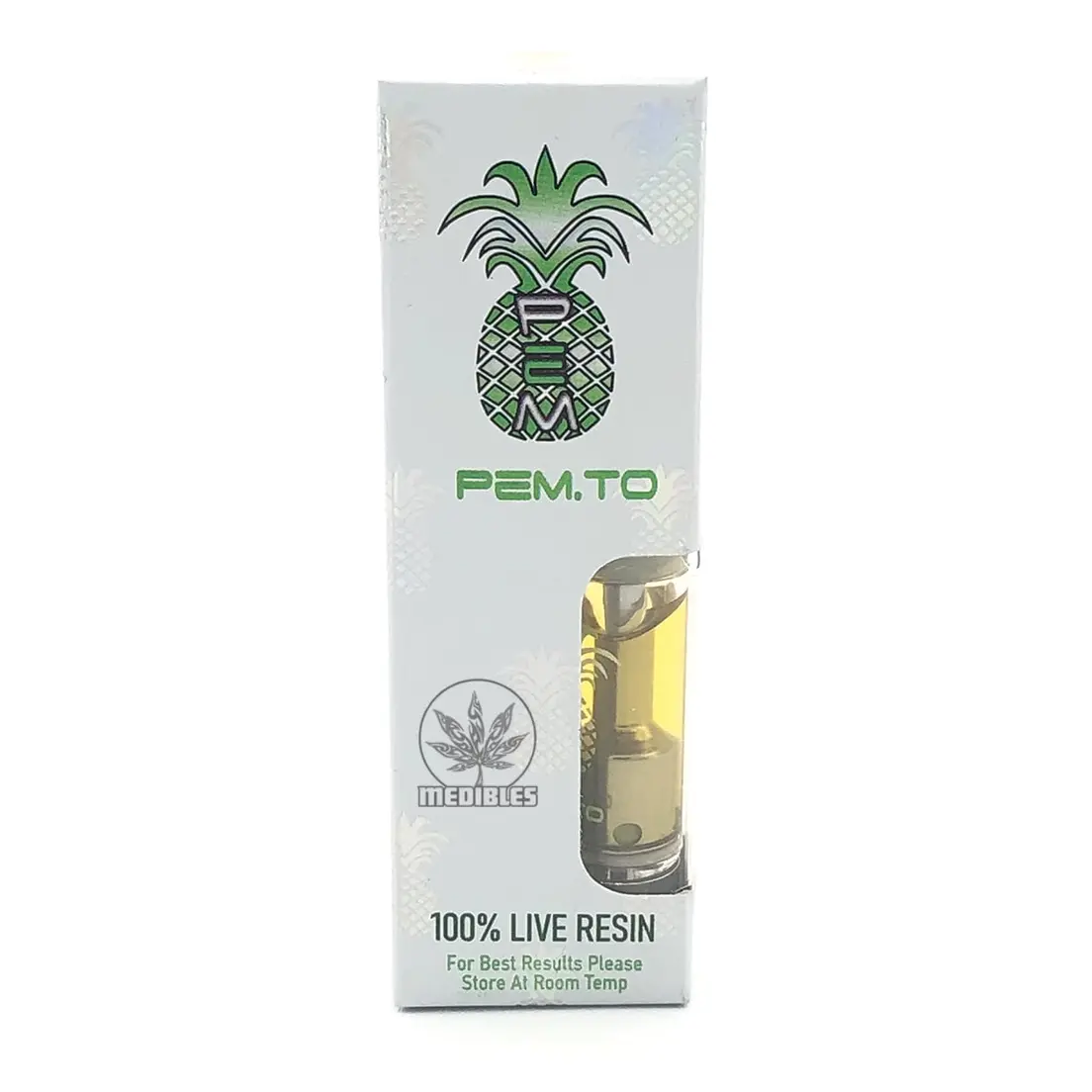 1000mg Indica Live Resin Vape Cartridge by Pineapple Express Meds