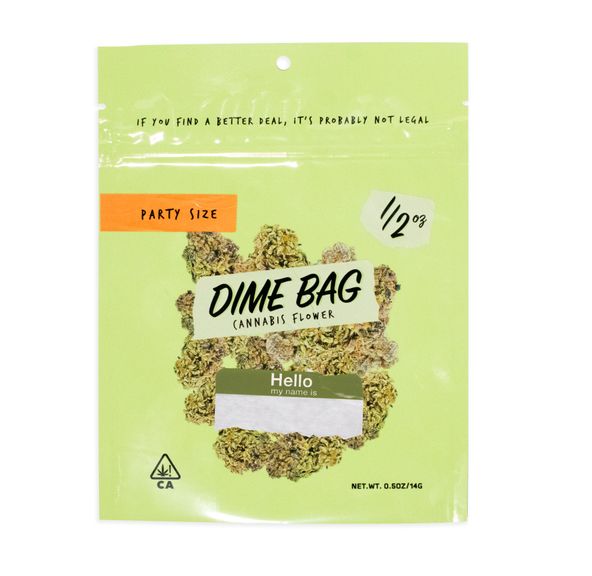 B. Dime Bag 14g Flower - Quality 7.5/10 - Lemon Jack