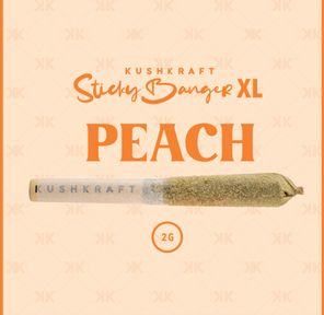 1 x 2G XL Infused Sticky Banger Indica Peach by KushKraft