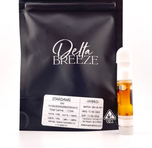 1g Stardawg (Hybrid) Live Resin Cartridge - Delta Breeze