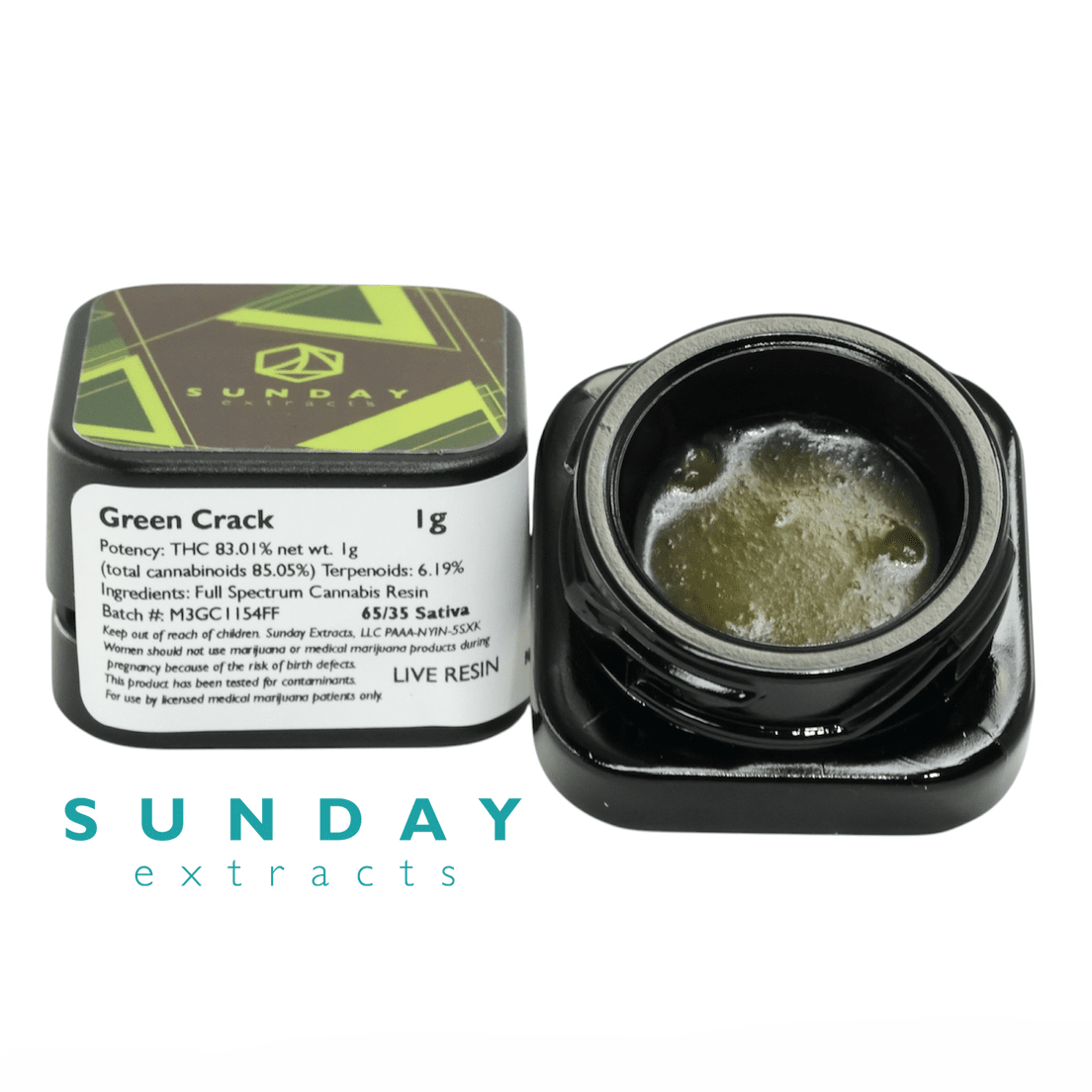 Sunday Extracts - Concentrate - Green Crack - 1g