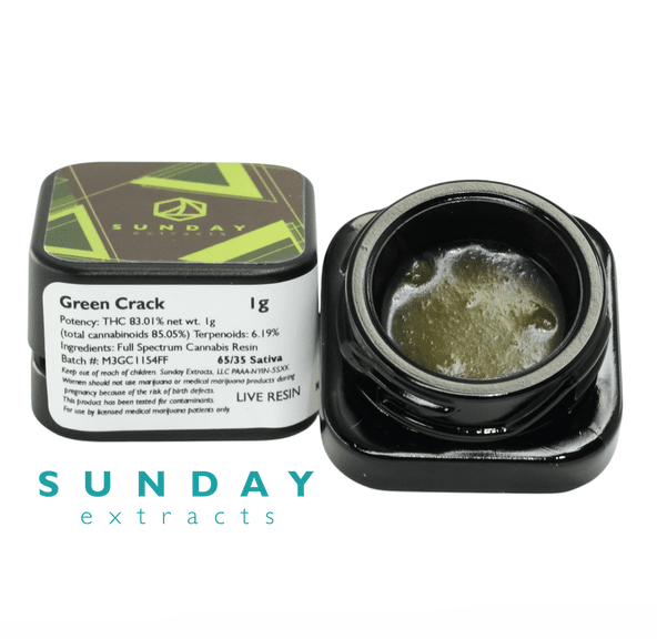 Sunday Extracts - Concentrate - Green Crack - 1g