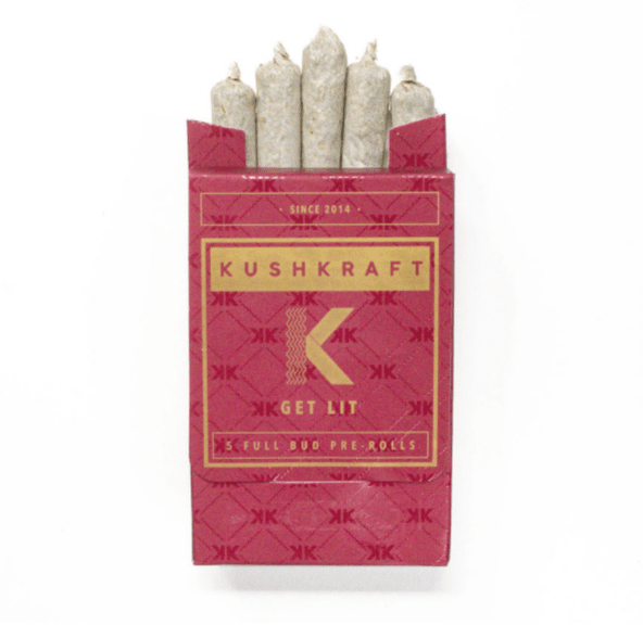 Tangerine Dream Sativa 5 x 0.6g Pre-Rolls by KushKraft