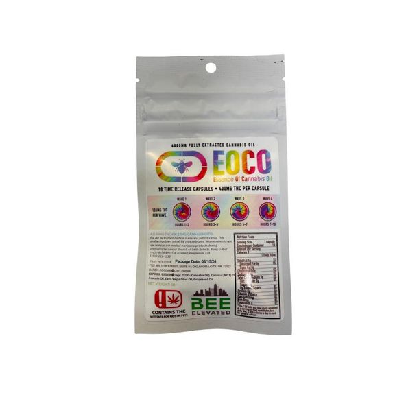 BEE ELEVATED FECO TIME RELEASE CAPSULE SINGLE SERVE 400MG