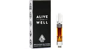 Alive and Well - Peach Rings - Live Resin Cartridge - 1g - Sativa