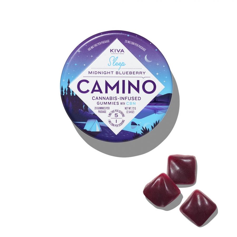Kiva Camino Gummies Midnight Blueberry 100g
