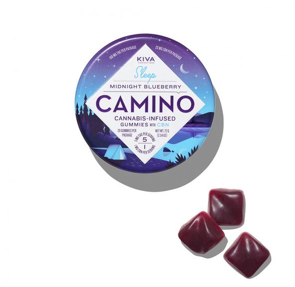 Kiva Camino Gummies Midnight Blueberry 100g