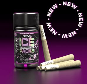 Ice Packs Rosin, Diamond, Hash Infused - 5pk - Grape Stomper OG 2.5g 2.50 g