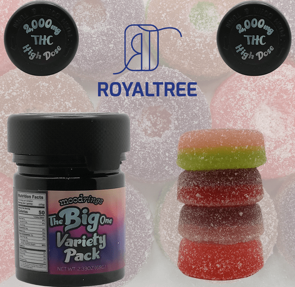 MOOD RINGS NIGHT TIME 1:1 THC:CBN GUMMIES 4000MG