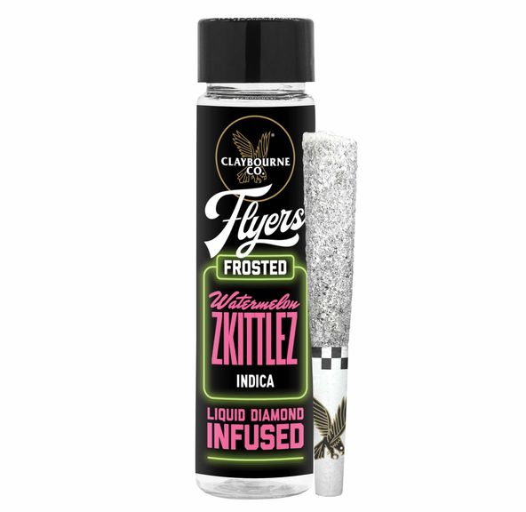 [Claybourne Co.] Frosted Flyers 2 Pack Prerolls - 1g - Watermelon Zkittlez (I)