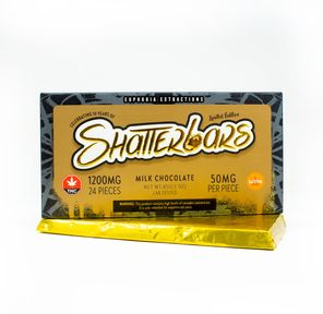 1200mg Sativa Milk Chocolate Shatter Bar by Euphoria Extractions GOLDEN TICKET INSIDE